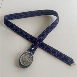 Vtg 1988 Siskiyou Buckle Co. Buffalo Nickel Pewter Belt Buckle Made in USA L-XL